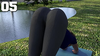 Cô Nàng Latinh Nóng Bỏng Uốn éo Trong Lớp Yoga, Cúi Gập Người Khoe Vòng 3 Căng Tròn